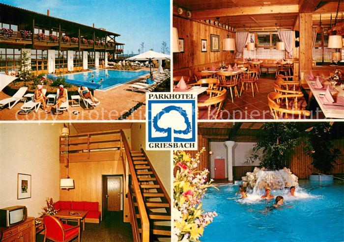 Griesbach Rottal Parkhotel Griesbach Pool Gaststube Treppenaufgang Hallenbad
