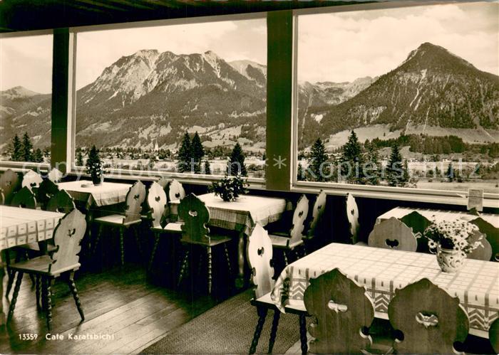 Oberstdorf Cafe Gasthaus Karatsbichl Alpenblick Allgaeuer Alpen