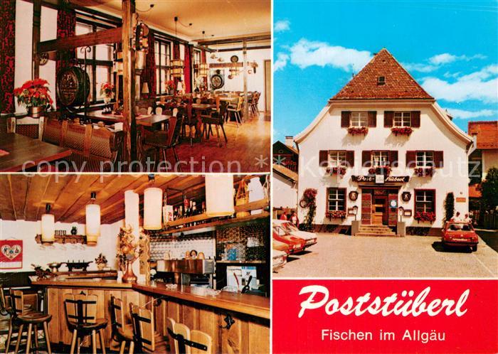 Fischen Allgaeu Speiselokal Poststueberl Gastraum Bar
