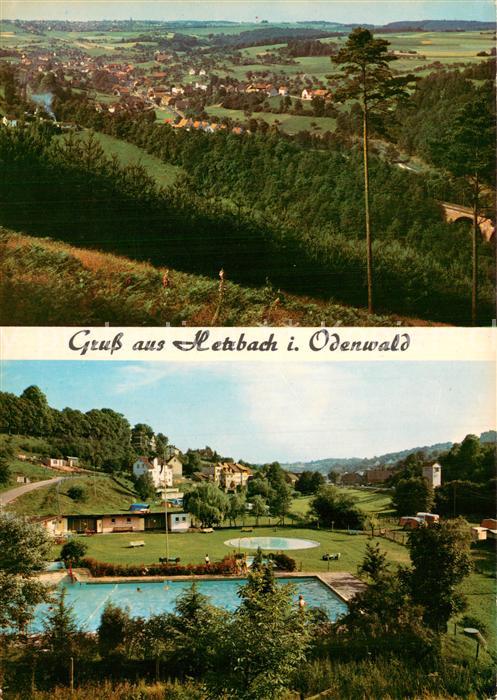 Hetzbach Beerfelden Odenwald Hessen Landschaftspanorama Freibad