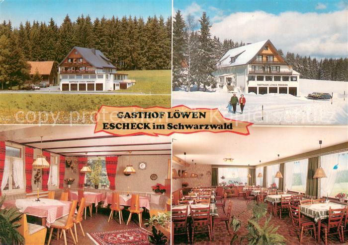 Escheck Gasthof Pension Loewen im Sommer und im Winter