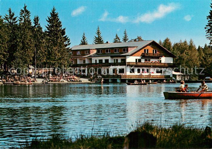 Fichtelberg Bayreuth Hotel Waldgasthof am Fichtelsee Bootfahren