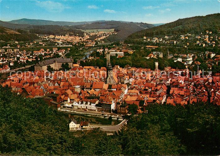 Hann. Muenden Panorama Blick vom Turm der Tillyschanze