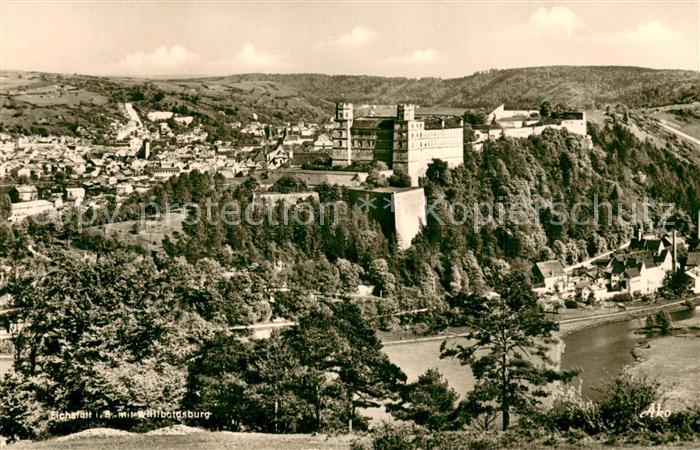 Eichstaett Oberbayern Fliegeraufnahme mit Willibaldsburg