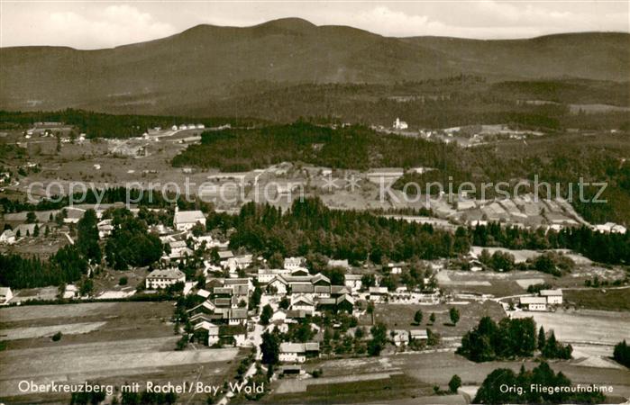 Oberkreuzberg mit Rachel und Lusen Fliegeraufnahme