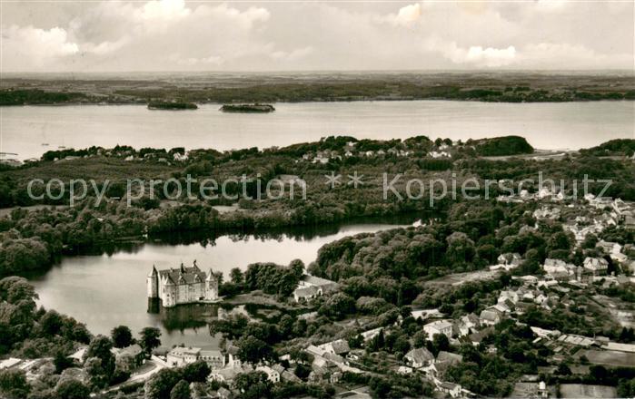 Gluecksburg Ostseebad Fliegeraufnahme mit Schloss Gluecksburg