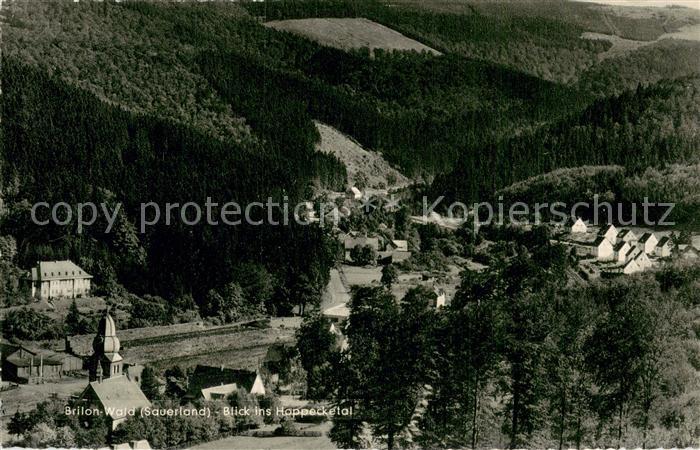 Brilon Hochsauerlandkreis NRW Blick ins Hoppecketal Bahnhofsgaststaette