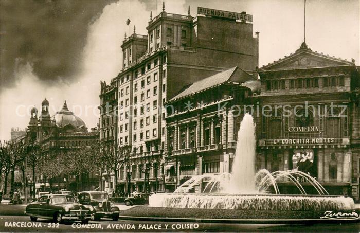 Barcelona Cataluna Comedia Avenida Palace y Coliseo