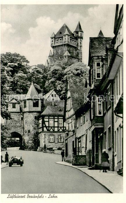 Braunfels Strassenpartie Stadttor Schlossturm