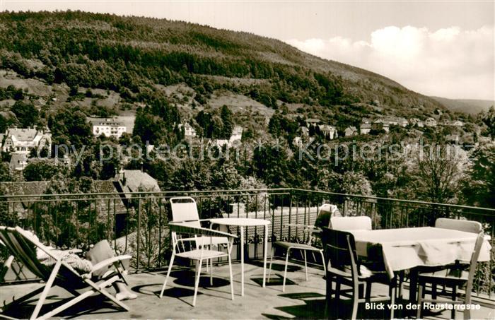 Bad Orb Haus Martinus Blick vonder Hausterrasse