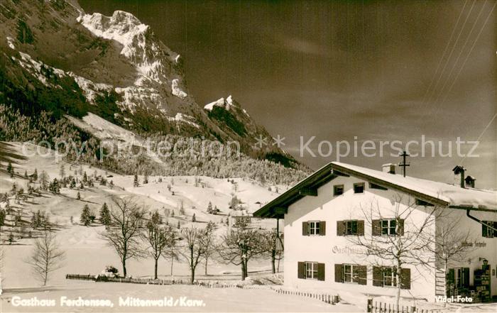 Mittenwald Karwendel Tirol Gasthaus Ferchensee