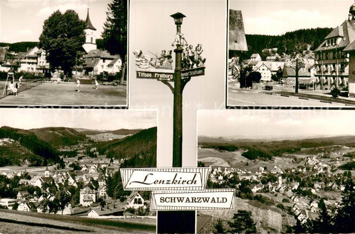 Lenzkirch Hochschwarzwald BW Teilansichten Orig Wegweiser