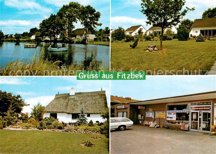 Fitzbek Gondelteich Park Reetdachhaus SPAR Geschaeft