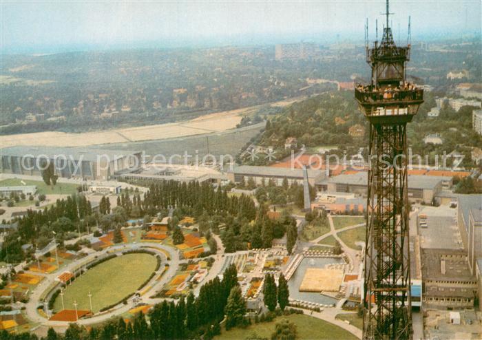 BERLIN  CITY Sommergarten mit Funkturm Fliegeraufnahme