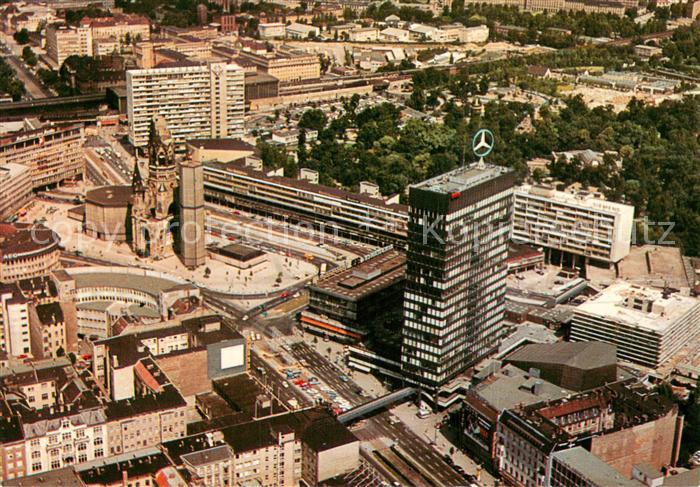 BERLIN  CITY Kaiser Wilhelm Gedaechtniskirche und Europa Center Fliegeraufnahme