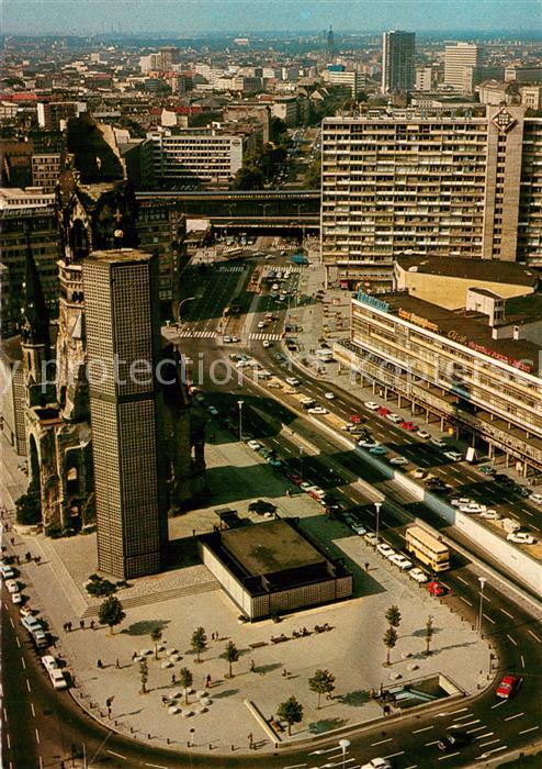 BERLIN  CITY Blick vom Europa Center auf Gedaechtniskirche mit Hardenbergstrasse