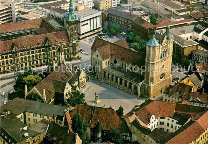BRAUNSCHWEIG  CITY Burgplatz mit Rathaus Fliegeraufnahme