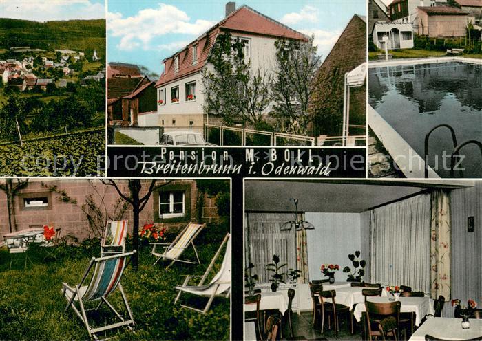 Breitenbrunn Odenwald Panorama Pension Boll Pool Liegewiese Gaststube