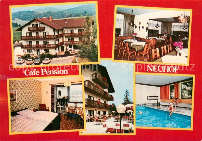 Neuhof Zenn Cafe Pension Neuhof Gaststube Zimmer Terrasse Hallenbad