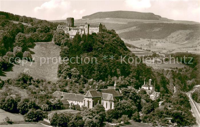 Hammelburg Blick auf Kloster Altstadt und Schloss Saaleck