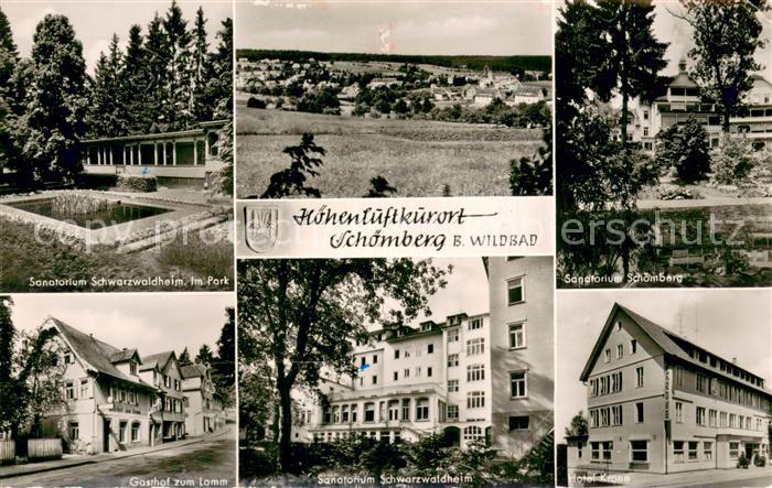 Schoemberg Schwarzwald Sanatorium Schwarzwaldheim Gasthof zum Lamm Hotel Krone