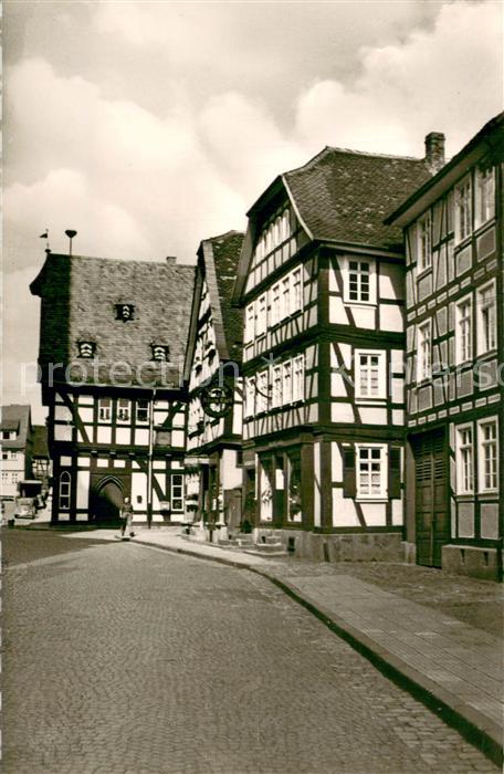 Schotten Hessen Fachwerkbauten und Rathaus