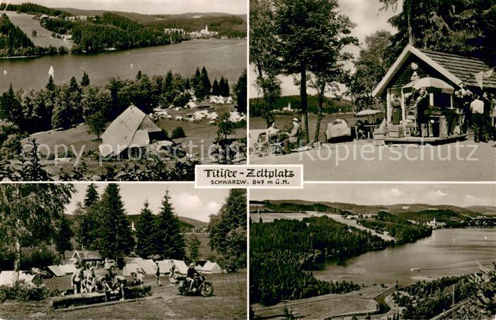 TITISEE Schwarzwald BW Zeltplatz Sandbank Seepanorama