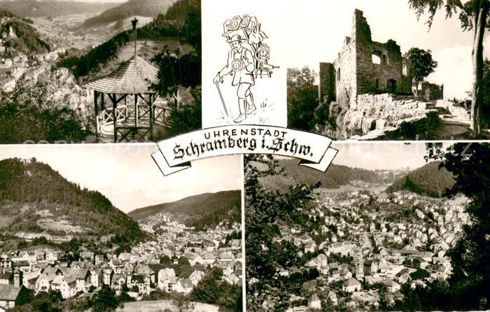 Schramberg Pavillon Burgruine Panorama