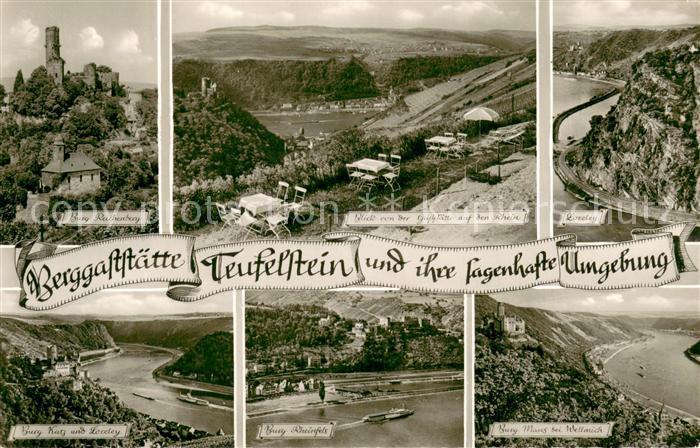 Patersberg Berggaststaette Teufelstein Burg Reichenberg Loreley Burg Katz Burg R