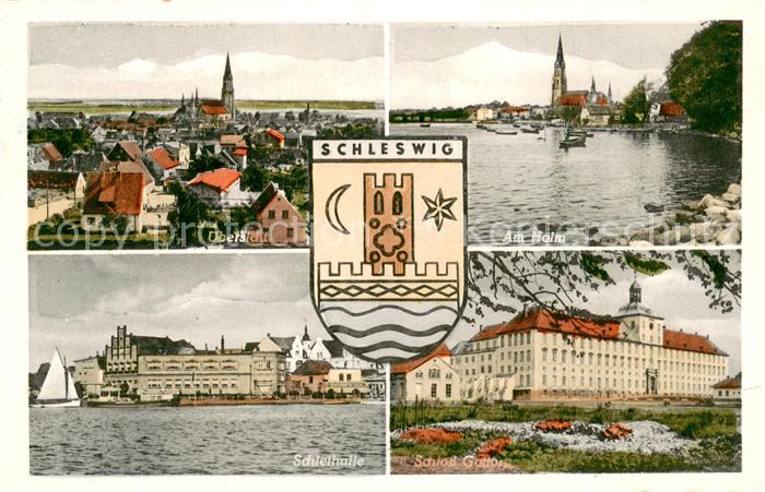 Schleswig Schlei Panorama Am Holm Schleihalle Schloss Gottorp