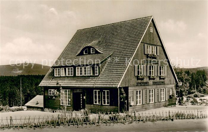 Torfhaus Harz Ortsmotiv mit Brockenblick