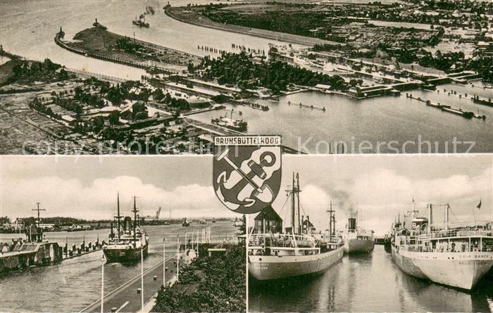 Brunsbuettelkoog Fliegeraufnahme Hafenpartien