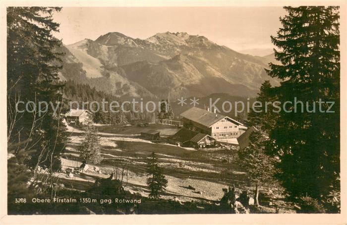 Neuhaus Schliersee Unterkunftshaus Obere Firstalm mit Rotwand