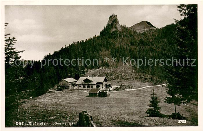 Tegernsee Bayern Blick zum Riederstein und Baumgarten