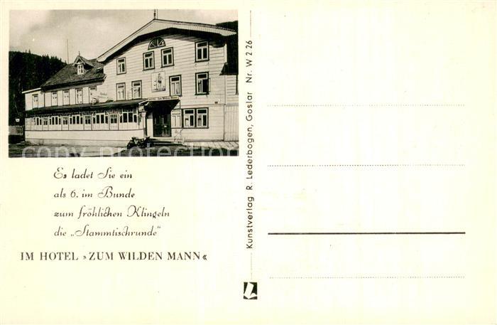 GOSLAR Harz Niedersachsen Hotel Zum Wilden Mann