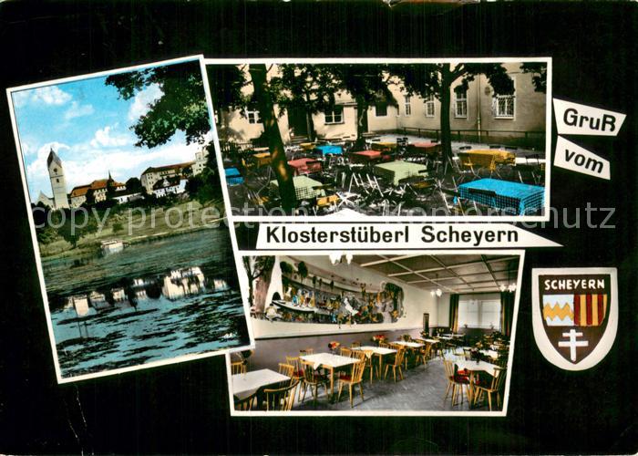 Scheyern Kirche Klosterstueberl Scheyern Gastraeume Gartenterrasse