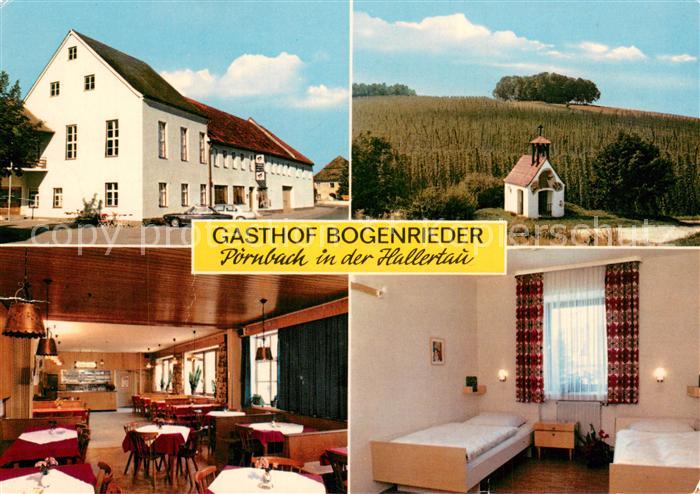 Poernbach Gasthof Bogenrieder Gaststube Zimmer Kapellchen