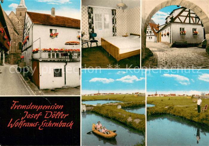 Wolframs-Eschenbach Fremdenpension Josef Doeller Gaestezimmer Torbogen Bootspart