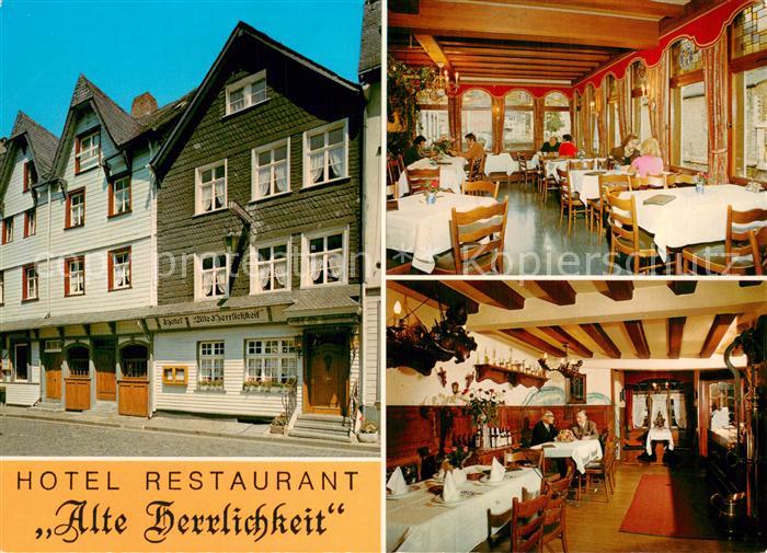 Monschau Montjoie NRW Hotel Restaurant Alte Herrlichkeit Gastraeume