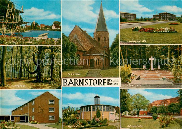 Barnstorf Diepholz Waldschwimmbad Hunteholz Schule Kirche Winterhall AG Ehrenmal