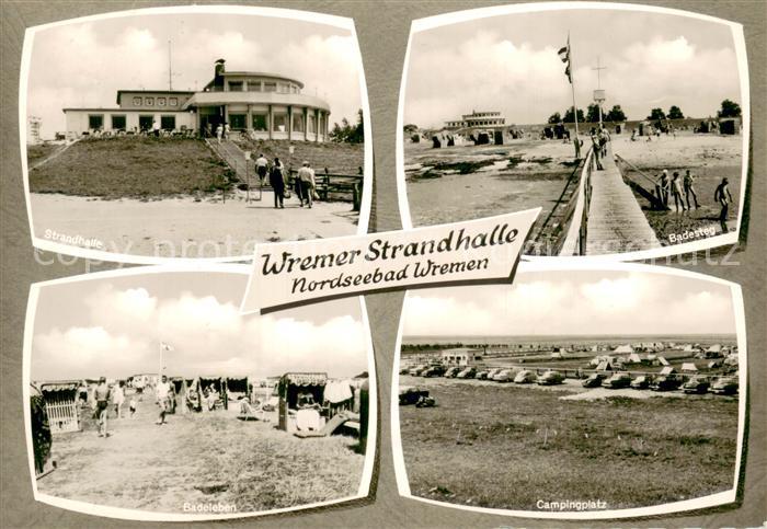 Wremen Strandhalle Badesteg Strandleben Campingplatz