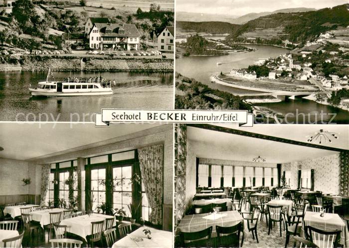 Einruhr Seehotel Becker Restaurant Fahrgastschiff Rurtal