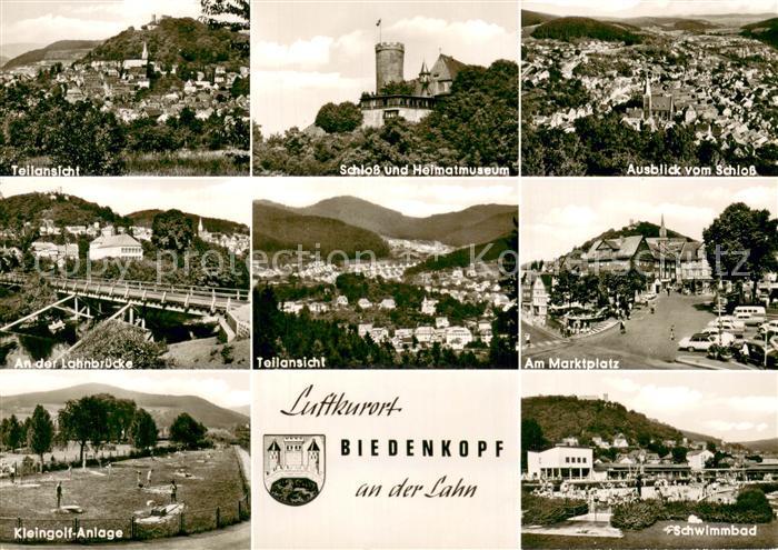 Gladenbach Lahn Hessen Schloss Heimatmuseum Panorama Lahnbruecke Marktplatz Klei
