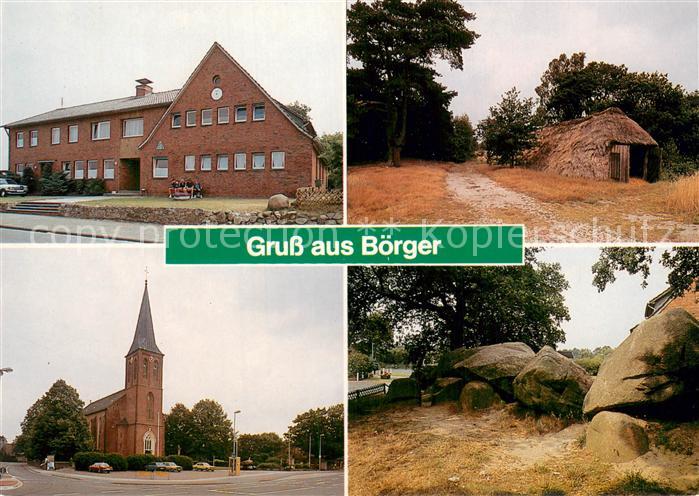 Boerger Jugendherberge Kirche Scheune Steenhus Steingrab