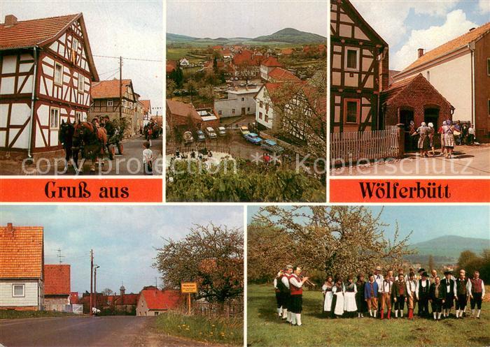 Woelferbuett Oberdorf Dorfplatz OT Hutha Dorfensemble Trachten