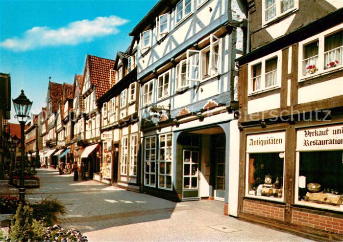 Celle Niedersachsen Neue Strasse Altstadt Fachwerkhaeuser Fussgaengerzone
