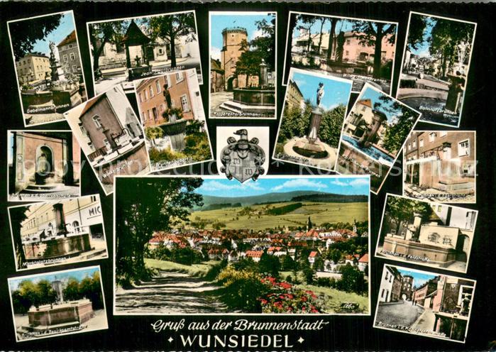 Wunsiedel Panroama und Sehenswuerdigkeiten der Brunnenstadt