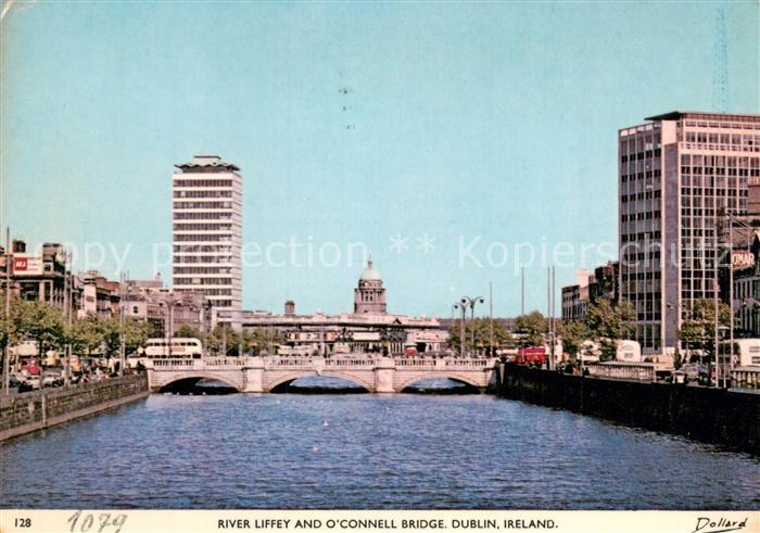 DUBLIN  Ireland River Liffey and O Connell Bridge