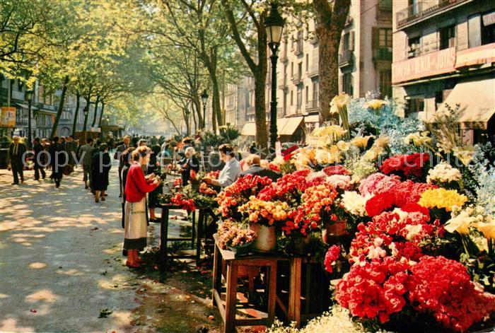 Barcelona Cataluna Rambla de las flores
