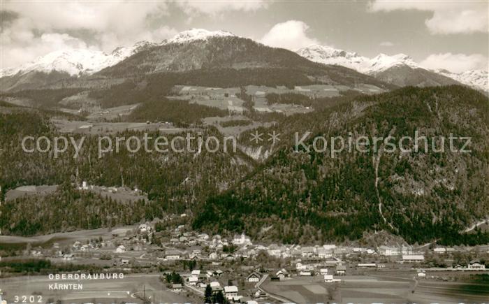 Oberdrauburg Kaernten Gesamtansicht m. Bergpanorama